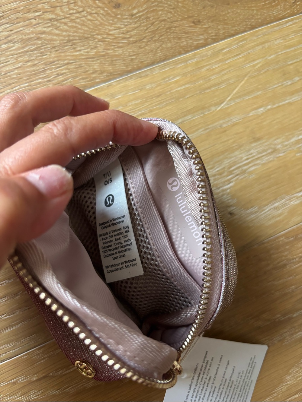 NWT Lululemon Sparkly Pink nano bag - Picture 2 of 4